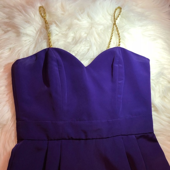Purple and gold naven mini dress size S - Picture 5 of 5